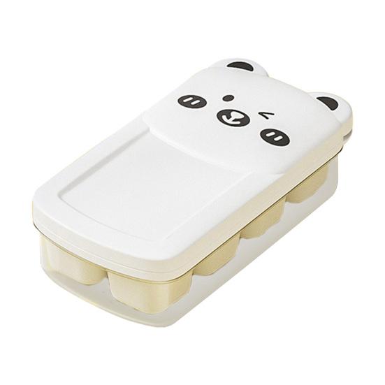 Mini Bear Ice Cube Tray with Lid Food-Grade Silicone Ice Mold Easy Release Ice Cube Maker BPA-Free Kitchen Food Freezer Tray