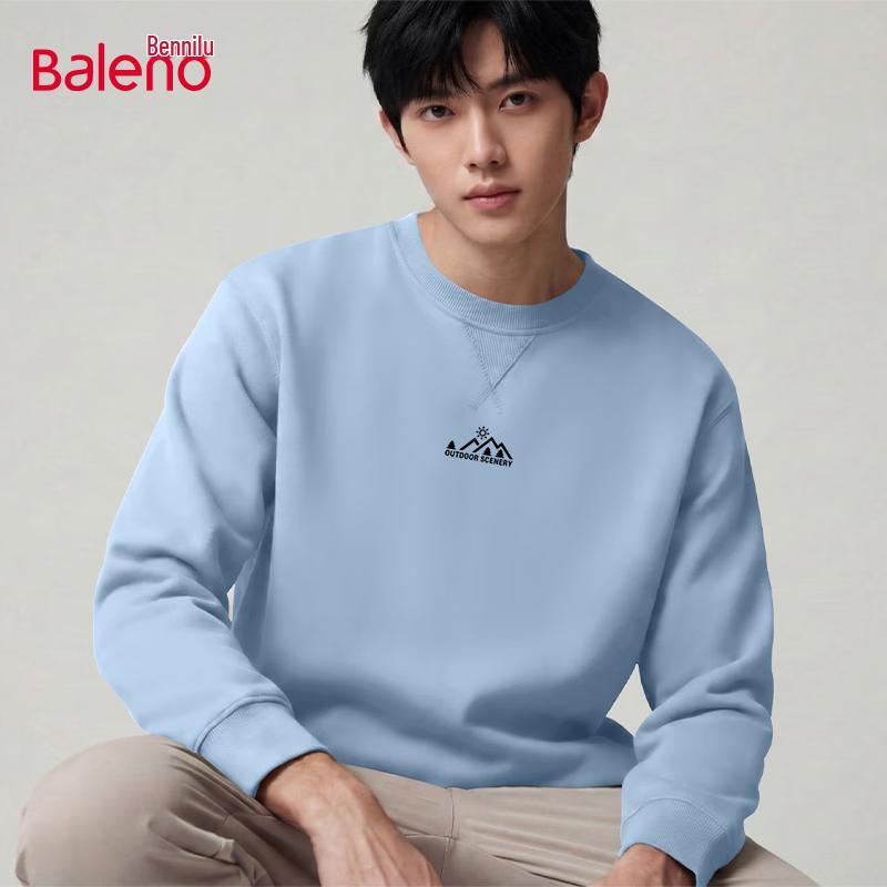 Baleno Men's Casual Long-Sleeve Round Neck Sweatshirt