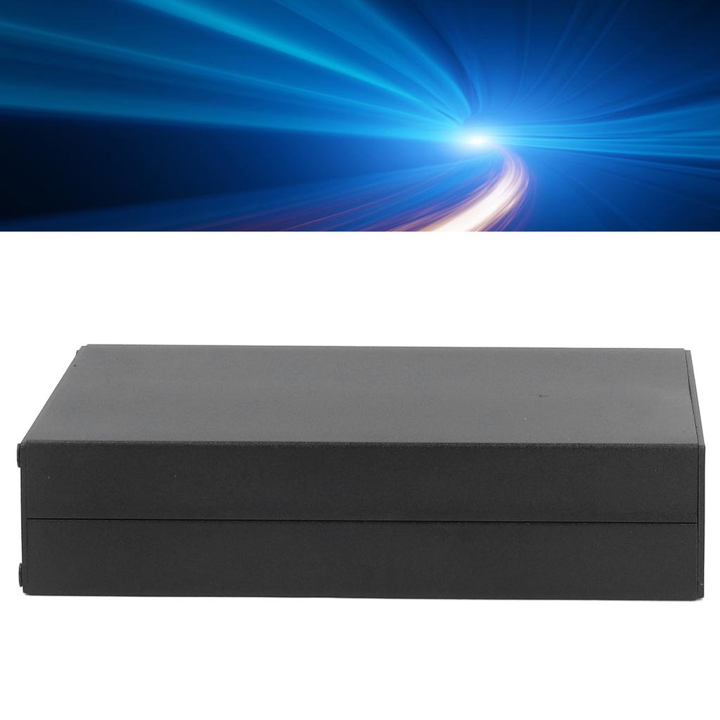 Aluminium-Elektrokasten, wasserdicht, Anschlussgehäuse, geteilter Typ für Heimwerker, Schwarz, 33 x 114 x 140 mm