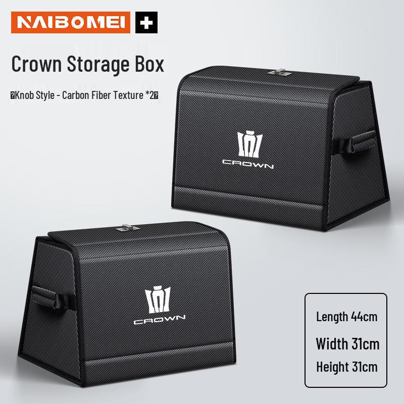 Car Trunk Organizer for Crown, Land Rover, and Vellfire: Storage Box and Interior Accessories