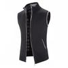 New Solid Mens Sweaters Autumn Winter Warm Zipper Sweaters Vest Men Casual Knitwear Sweatercoat Male Sleeveless Cardigan