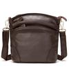 Multi-Pocket Genuine Leather Crossbody Bag for Women
