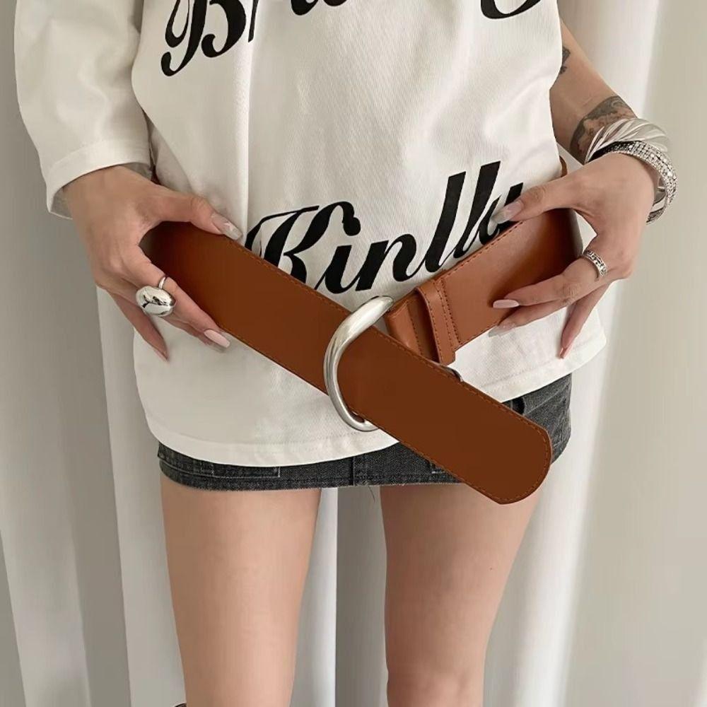 Designer Wide Waist Belt Minimalist Dress Jeans Belt Vintage Women's Belt  Daily