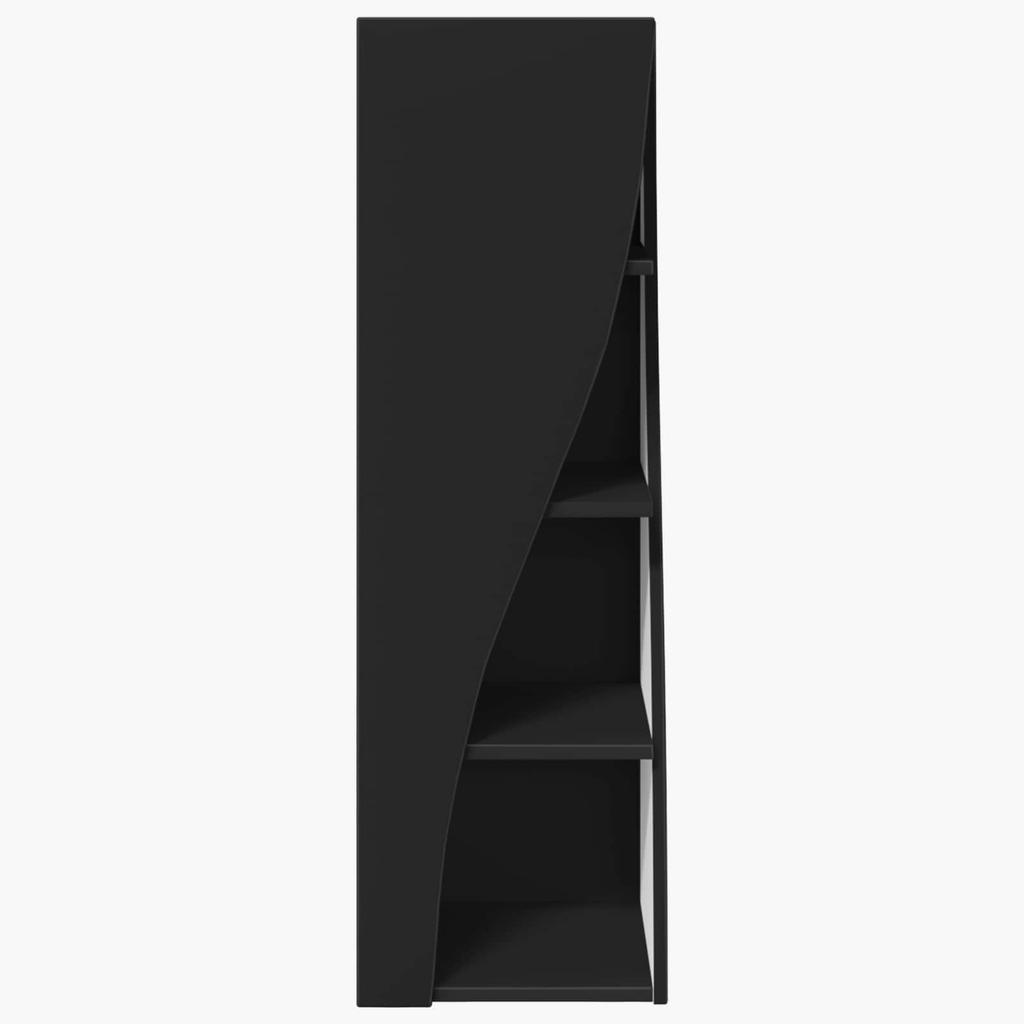 Corner Cabinet Black 32 x 32 x 102 cm Engineered Wood