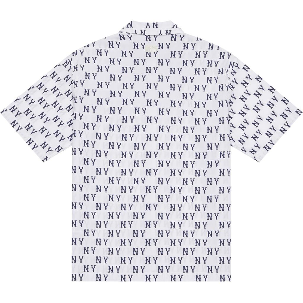 New MLB New York Yankees MONOGRAM Collection SS24 Shirt Unisex Ivory 3AWSM0543-50IVS
