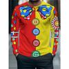 Autumn and Winter Men's 3D Animal Geometric Printing Crew Neck Long Sleeve T-Shirt