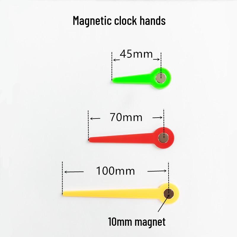 Magnetic Clock Hands: Children s Time Teaching Props with Hour, Minute, Second Hands