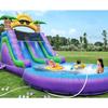Toboggan Gonflable Commercial Double Piste en PVC pour Extérieur, Jardin, Adultes et Enfants, Toboggan à Eau Gonflable avec Piscine et Mur d'Escalade, Souffleur