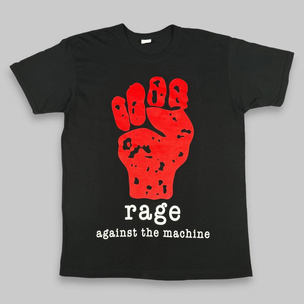 RAGE AGAINST THE MACHINE _ ‘Fist_Star’ Black T-shirt Size S-