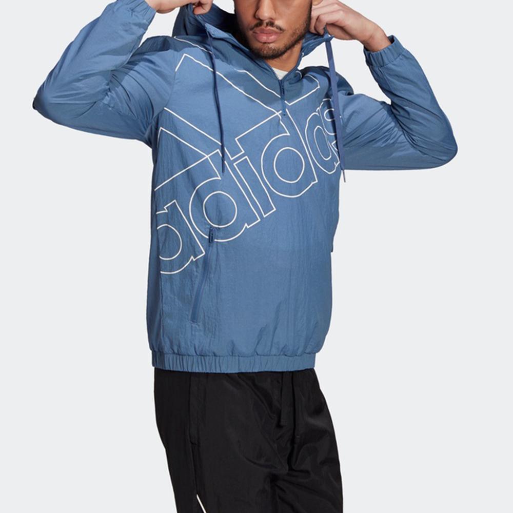 Adidas M Favs Q1 Mikina s polovičním zipem Tréninková bunda Pánská svrchní vrstva Námořnická modrá GK9443