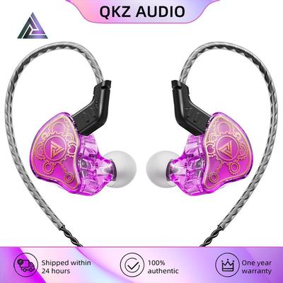 Oryginalne słuchawki douszne QKZ Hi7T z profesjonalnym przetwornikiem dynamicznym HiFi Acoustis Monitor, zestaw słuchawkowy do gier muzycznych 3,5 mm AUX z mikrofonem