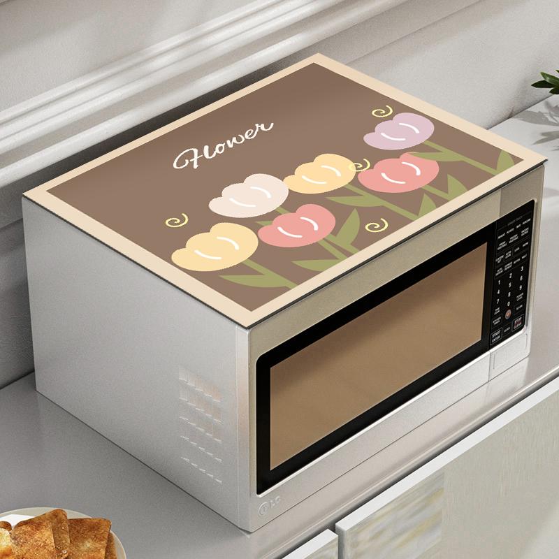 Blumendruck Waschmaschine Staubschutz Pad Abtropfmatte Tisch saugfähige Matte Mikrowelle Staubschutz Küche Badezimmer Accessori