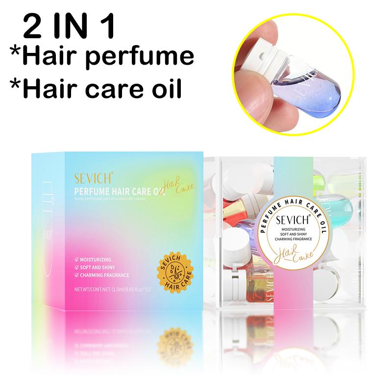 SEVICH Haarparfüm & Haaröl 2 In 1 Nicht fettendes glänzendes Haaröl für krauses Hitzeschutz Langanhaltendes Sommer-Haarparfüm