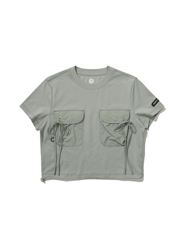 BBC EARTH W Woven Patch Pocket Short Sleeve T-Shirt_Mint