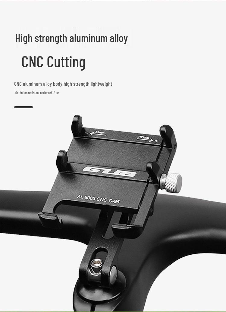 GUB G95 Rotating Aluminum Bike Phone Holder for Mountain  Road Cycling