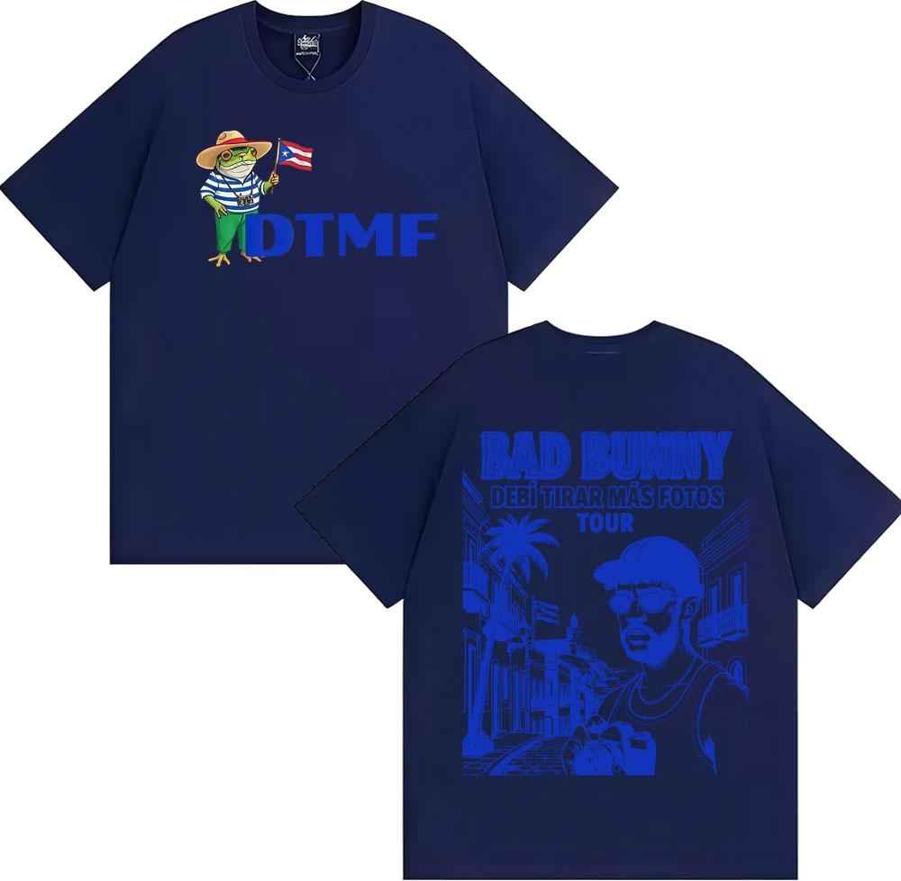 Bad Bunny DTMF Debi Tirar Mas Fotos 2026 Tour Tshirts Men Women Harajuku Hip Hop Punk T Shirt Cotton Casual High Quality Tshirt