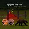 Solarbetriebener Wildschrecken: Tierabwehr für den Außenbereich mit Hundegebell, Schussgeräuschen, Infrarot-Bewegungssensor & zeitgesteuertem Blinklicht