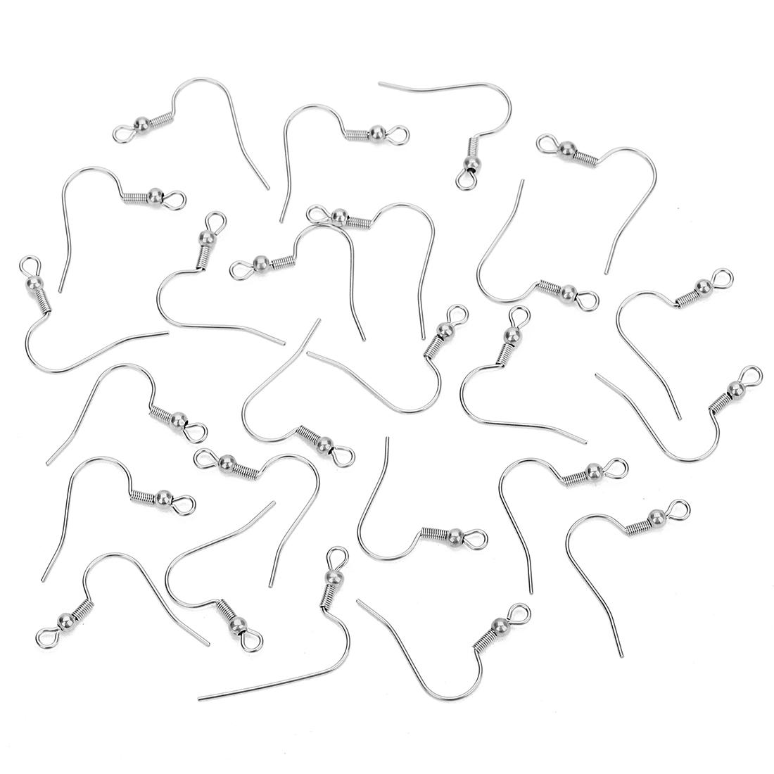 

Louleur Rose Gold Color Stainless Steel Earring Hooks Earrings Clasps Findings DIY Earring Wires For Jewelry Making Supplies