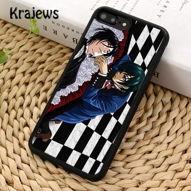 Krajews Black Butler Kuroshitsuji Anime Pouzdro na telefon pro iPhone 14 5 SE 6s 7 8 plus X XR XS 11 12 13 pro max Samsung S21 S22 ultra