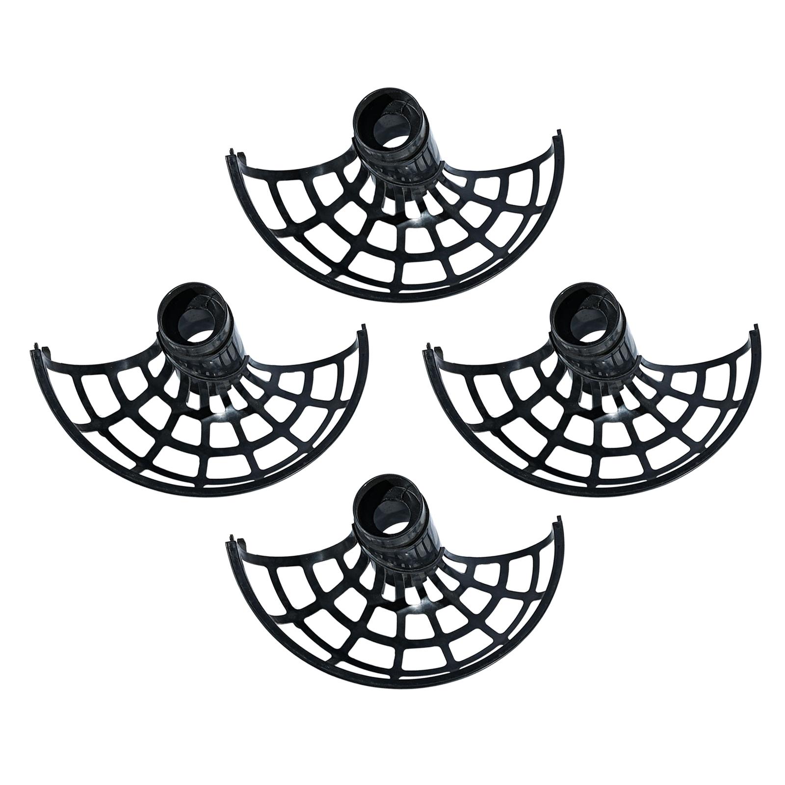 

4 Pieces Tennis Machine Ball Tracks Easy Installation Ball Launcher Parts Compact Ball Pitcher Expansion Accessories for Sports чорний