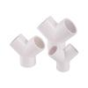 White PVC Pipe Connector 20/25/32mm Straight Elbow Tee Cross Water Pipe Adapter 3/4/5-Way Joint Garden Lawn Irrigation Fittings