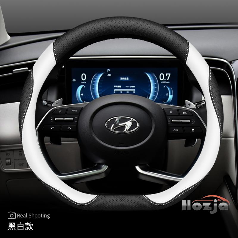 Leder-Autolenkradabdeckung für Hyundai Tucson Nx4 Santa Fe Mx5 Elantra N Palisade Creta Grand Kona 2024 2025 Zubehör