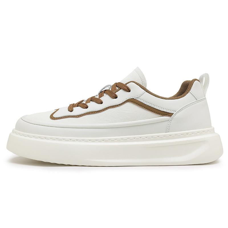 22 spring new board shoes platform soft leather casual shoes comfortable sports trendy shoes