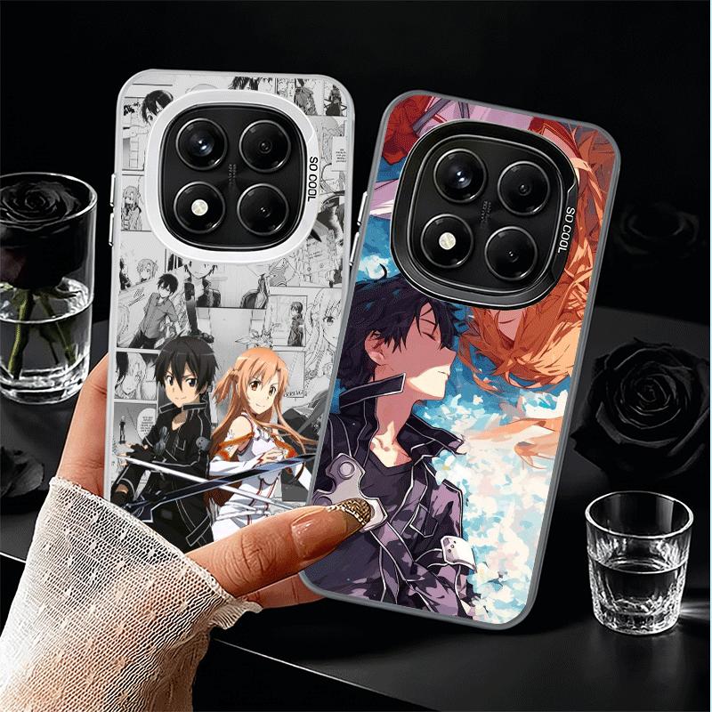 Sword Art Online Anime Soft Phone Case for Xiaomi Redmi Note 13 14 15 Pro Plus 12S 12 11S 11 11T 10S 10 Shockproof Cover Back Sh
