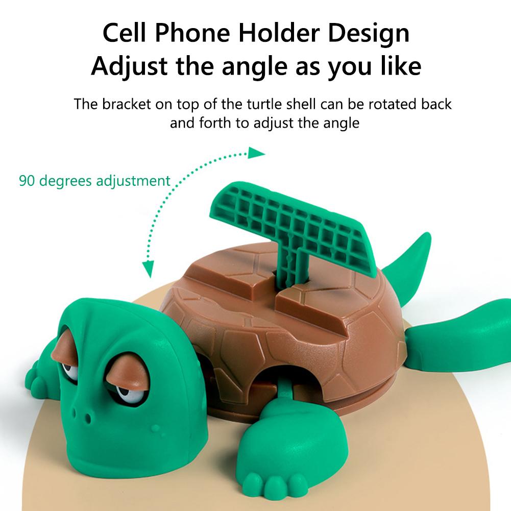 Funny Turtle Coaster with Phone Holder Creative Panicked Turtle Cup Pad HomeTableware Decorative 3D Printed Ornament Cup Mat