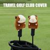 Copricolpo Mazza da Golf Porcellino Peluche Animale Protettore Testa Legno Driver Accessori da Golf Uomo Donna Regalo Giocatore di Golf