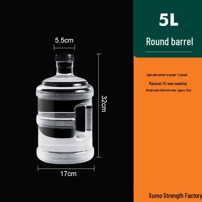 Foldable Transparent Thickened Water Bucket: Large, Handheld, Empty Plastic Barrel for Water Storage and Dispensing.