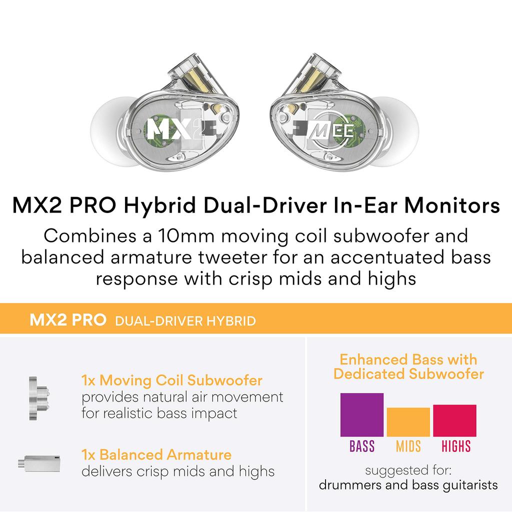 MEE Audio MX2 PRO CL Wired Earphones In-Ear