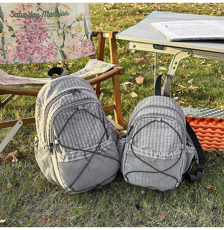 Schoolbag Double Shoulder Messenger Bag Men's and Women's Outdoor Sports Small Backpack Water-proof Hiking Bag Cycling Breast Bag Hiking Bag