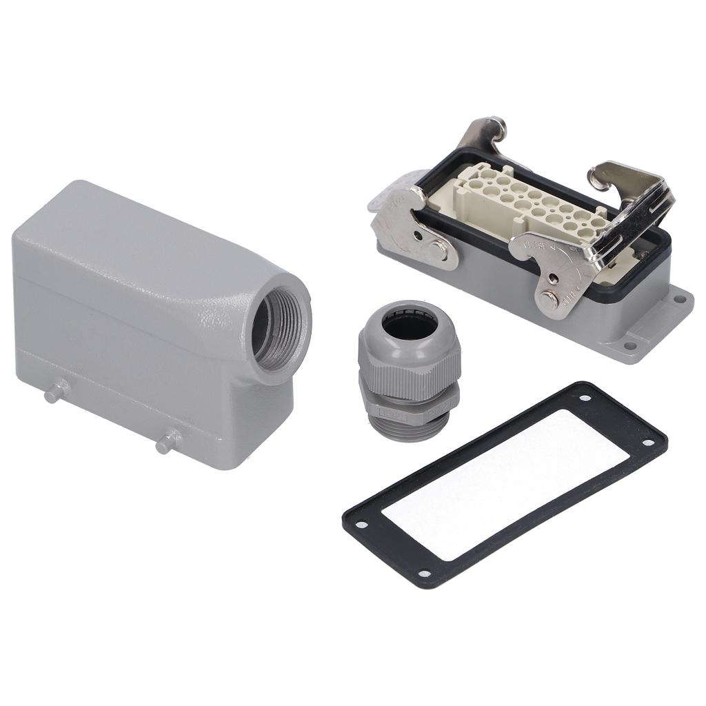 Heavy Duty Connectors 16 Contacts Side Out Industrial Waterproof Aviation Plug Socket