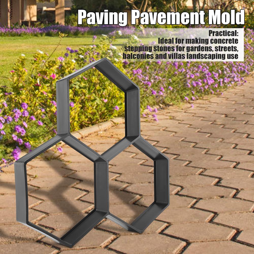 Concrete Paver Mold, Garden Stepping Stone Mold, Plastic Pathway Mold with Various Shapes and Sizes for Home, Wedding and Party Use