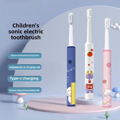 Electric Toothbrush Children's Cartoon Toothbrush Soft Bristle Brush Head Baby Children 5-15 Years Old Electric Toothbrush Charging Model