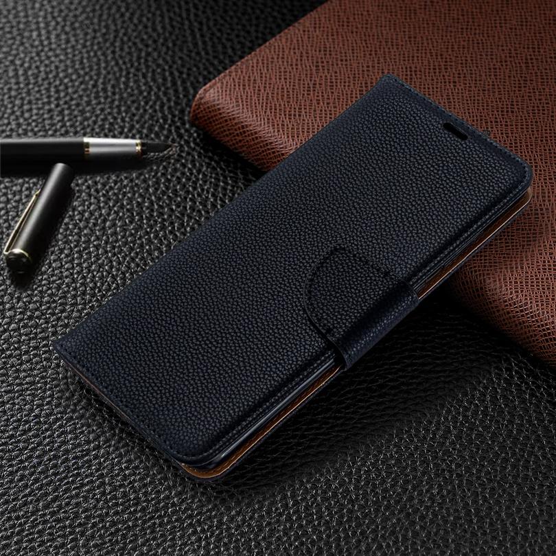 Litchi Grain Flip Wallet Leather Case For Samsung Galaxy A10 A20 A30 A40 A50 A70 A30s A50s A10s A20s A20e A21s Book Stand Cover