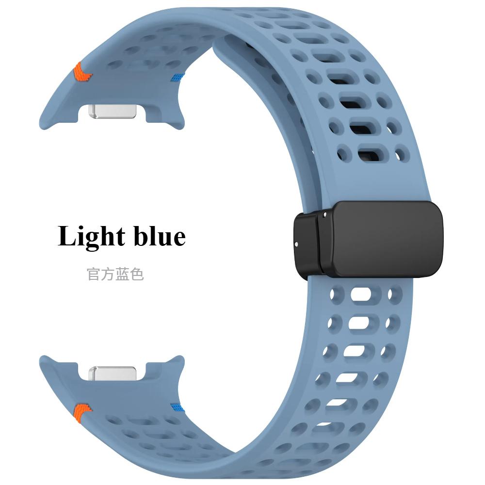 Magnetic Silicone Watch Buckle Strap for Samsung Galaxy Watch 8 Classic 46mm Band for Galaxy Watch 8 44mm 40mm Accessories