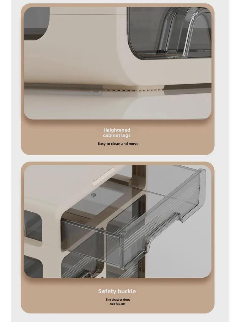 Organizator de sertar transparent de mare capacitate: Depozitare medicamente, articole de papetărie și articole diverse