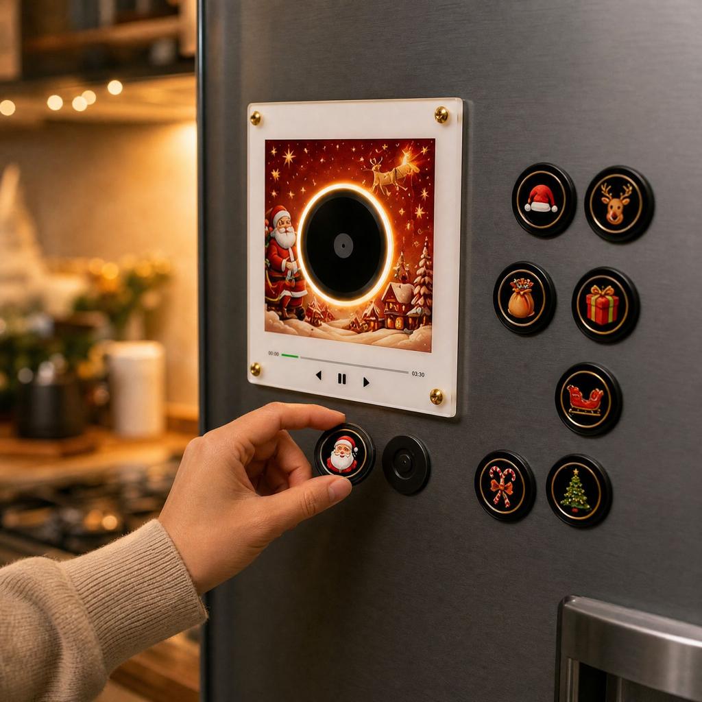 Music Box Night Light with Rotating Disc, Motion and Fridge