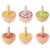 The rotating gyro toy is composed of 6 small gyro with different colors and patterns, which are beautiful and playable.