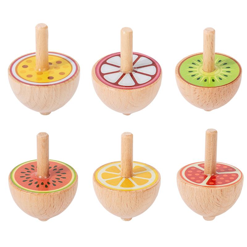 The rotating gyro toy is composed of 6 small gyro with different colors and patterns, which are beautiful and playable.