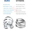 Hose Clamp Set - 30PCS 1/4 –7/16 Inch 304 Stainless Steel Worm Gear Hose Clamps For Fuel Line,Dryer,Garden Water Pipe And Washing