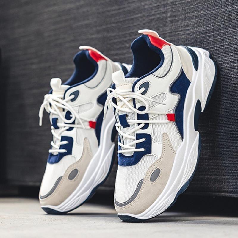 Fashion Men's Sneakers Summer Mesh Breathable Casual Shoes Outdoor All-match Height-enhancing Dad Shoes  Tenis Para Hombre 2025