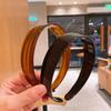 Acetate Headband Elegant Tortoiseshell Headband Wide Brimmed Headband Stretchy Hair Accessories For Daily Routine Gym Social