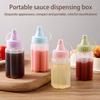 Mini Sauce Squeeze Plastic Seasoning Box Cat Claw Condiment Dressing Salad Dressing Containers For Outdoor Barbecue Camping