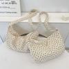 Casual Big Bag Women's Summer New Broken Flower Canvas Bag Large Capacity Class Commute Shoulder Messenger Bag