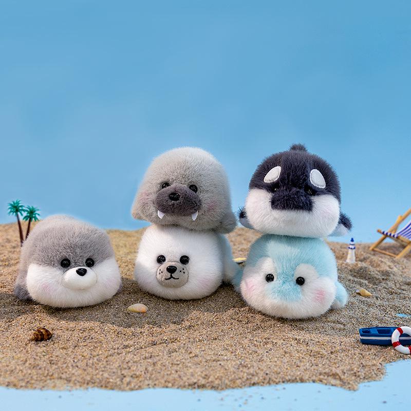 Chubby Animal Plush Toy Doll - Whale, Dolphin, and Fawn - Trendy Birthday Gift