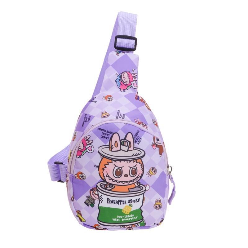 Chest Children Bag Cartoon Anime Shoulder Bags Adjustable Strap Shoulder