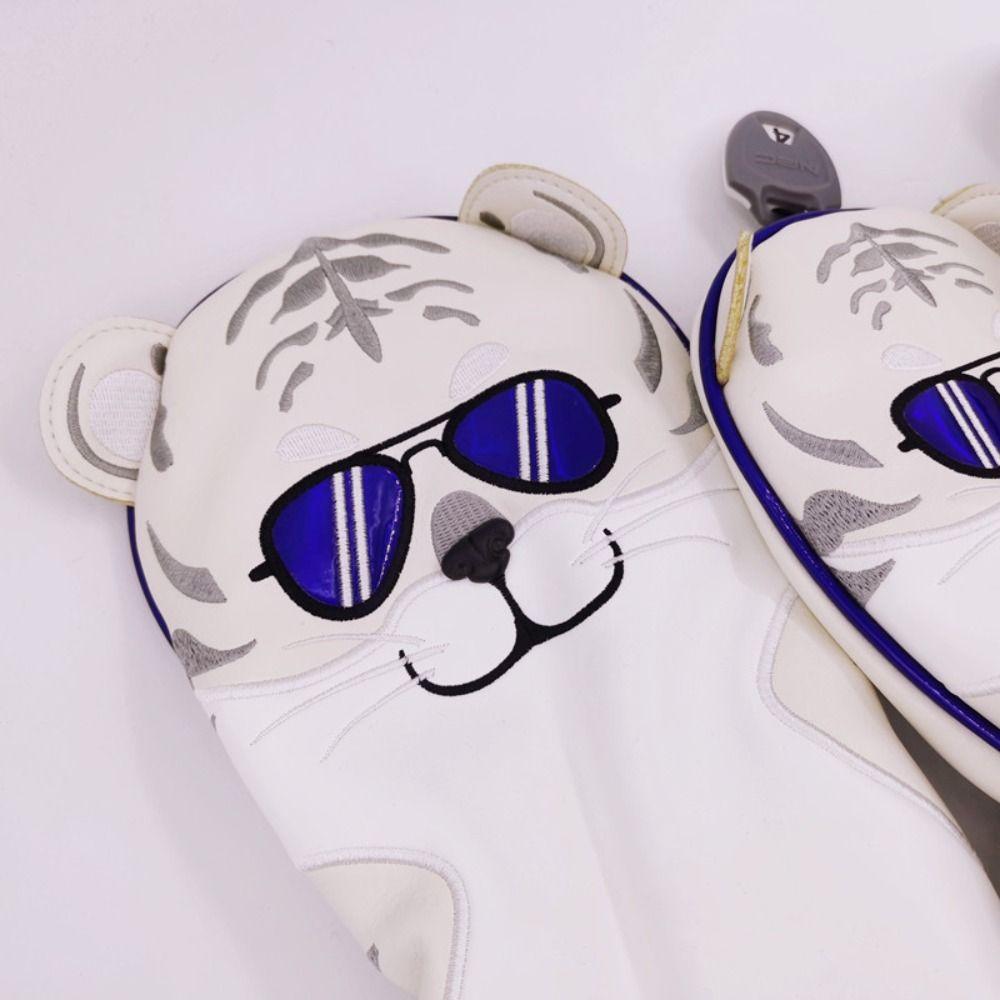 PU Leather Golf Club Covers Soft Golf Headcover Golf Protector Set Tiger Golf Cover  Men